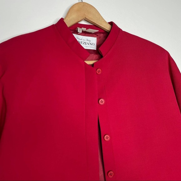 Fontana Veneziano Vintage Wool Blazer Jacket Button Down Red Coat - Picture 8 of 10
